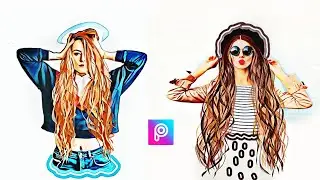 PicsArt Portrait Cartoon Photo Editing Tutorial🔥| Portrait Image Editing |PicsArt Girl Photo Editing