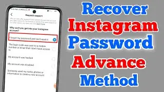 How to Recovery Instagram Password Advanced method