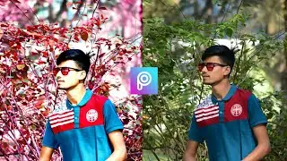PicsArt photo editing | How to change photo background colour| only one click.. amazing photo editor