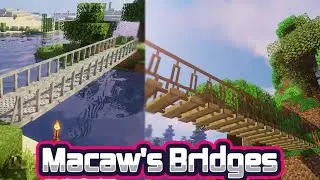 МОСТЫ МОД В МАЙНКРАФТ. Macaw's Bridges. ОБЗОР МОДОВ #57