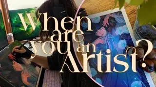 When are you an Artist? 🪄 artist advice, paint with me, magical garden exploring ✨ cosy art vlog
