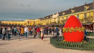 Vienna at Easter 🌸 | Schönbrunn Palace & Easter Market 4K Walk