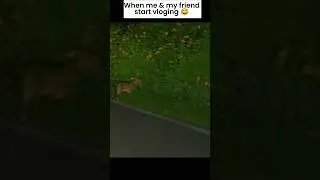me & my friend starting vloging 😂 #shorts #funny