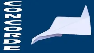 Concorde. How to make paper airplane