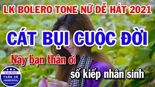 Karaoke Liên Khúc Rumba Nhạc Sến Tone Nữ - Cát Bụi Cuộc Đời - Đoạn Tuyệt- Beat chuẩn