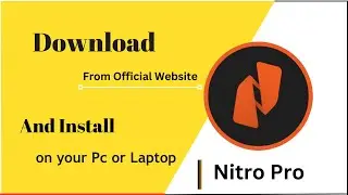 How to download and install Nitro pro in 2023 #technology #teachhammer #window