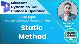 Static method in x++ Programming Language - Part 1