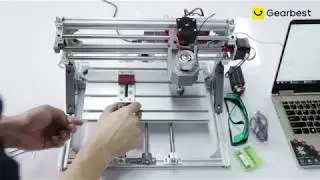 Alfawise C10 CNC Laser Engraving - Silver 3018 EU PLUG without laser