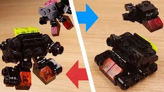 LEGO brick Upgraded Rescue Boy transformer robot tutorial Black Rescue Boy 