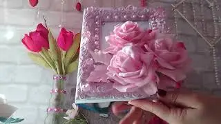Мои поделки и переделки из фикс прайса. Цветочки из гофро бумаги. Красивая упаковка коробки конфет.