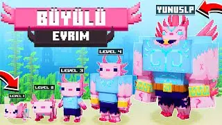 Minecraft ama BÜYÜLÜ EVRİM GEÇİRDİM!