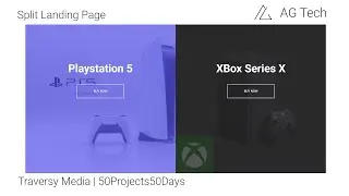 How to make a Split Landing Page | Day 7 | HTML CSS JS | 