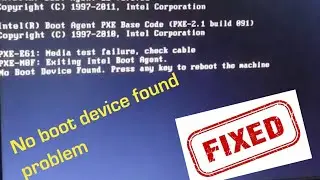 How To Fix Dell No Boot Device / No Bootable Device / Boot Device Not Found / technical bhatti24