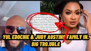 YUL EDOCHIE & JUDYAUSTIN'S FAMILY IN BIG TRO.UBL£ AS YUL EDOCHIE SLEEP IN THE CAR