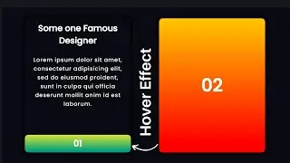 Create a Creative card hover effect HTML CSS Only.