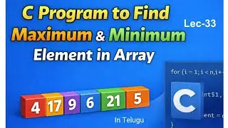 finding maximum and minimum element of an array in c