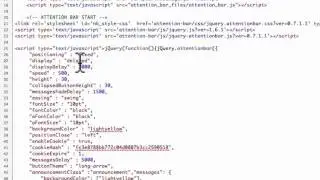 Attention Bar in iWeb