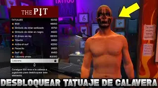 COMO DESBLOQUEAR TATUAJE DE CALAVERA EN GTA V ONLINE  ( fácil)  (ps4,ps5/xbox one,)