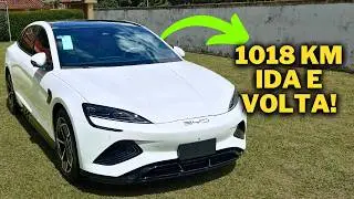 VIAGEM DE 1018 km EM UM CARRO ELÉTRICO - EXPERIÊNCIA COM PONTOS DE RECARGA E AUTONOMIA DO CARRO BYD