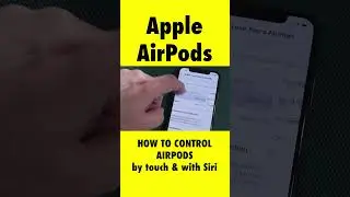 Apple AirPods Tip: How to control by touch or with Siri! 