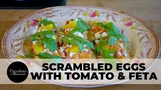Scramble Eggs with Cherry tomatoes sauce and orange fillet @Theodoromamais (Easy Recipe).