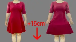 The Tip to lengthen the skirt by 15 cm without anyone noticing it is a repair skirt