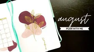 AUGUST PLAN WITH ME 2021 || BULLET JOURNAL SET UP