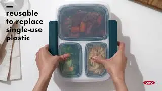 Keep Your Lunch Fresh with OXO Good Grips Prep & Go 4.1-Cup Divided Container