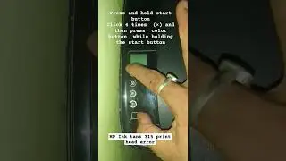 Hp Ink tank 315 printer printhead error solution.