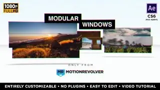 Modular Windows Slideshow Presentation | After Effects Template | Video Displays