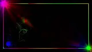 Neon Light Border | snow overlay | background video effects hd black screen | Background Loop