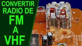 How to modify and convert an FM radio receiver to listen to VHF band.