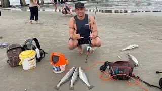 speckled trout fishing Galveston pleasure pier