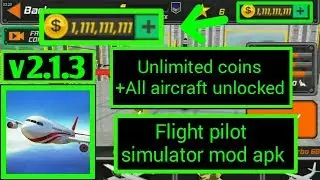 Flight pilot simulator mod (all aircraft unlocked,unlimited coins and Gold)