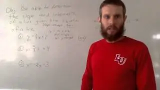Finding Slope and y-intercept from a Linear Equation
