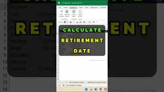 Calculate Retirement Date in Excel