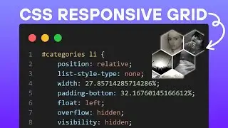 How to Create Responsive Layouts with CSS Grid | CSS Grid of Hexagons