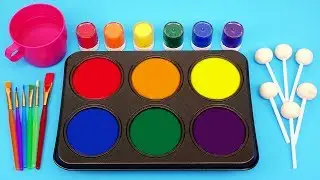 How To Make Frozen Paint with Colors Tube and Surprise Toys for kids