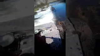 На озеро на рыбалку на квадре.