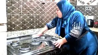المطبخ لقيته بعد الفطار يضرب يقلب قلت لازم انضفه واروقه علشان نخش نوضب الغداء وهوا بالشكل دا 👍