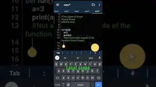 Scope in python | Local scope in Python | Local Variable in Python | part-3