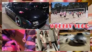 WEEKLY VLOG: bombshell's katy car meet, volleyball + aries szn festivities