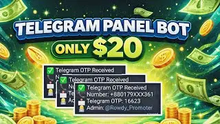 Telegram Number Create Panel || OTP Bypass Telegram Group | Bot Available For Sell 