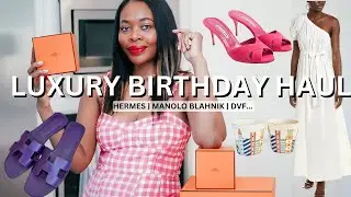 🥳 Extravagant Birthday Haul & Try-On: Hermes, Manolo Blahnik & Dresses