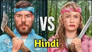 Man Vs Woman Win $500000 My Reaction - @MrBeast