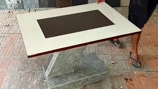Garden coffee table made of cement and ceramic tiles #13!