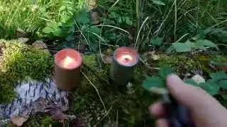 Цветной дым (красный и синий)