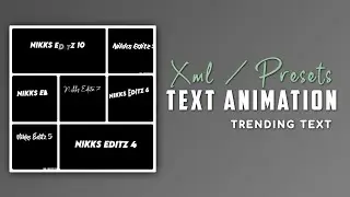 Alight Motion Text Presets #4