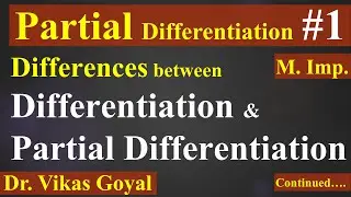 Partial Differentiation #1 in Hindi (M.Imp) | Multivariable Calculus | Engineering Mathematics