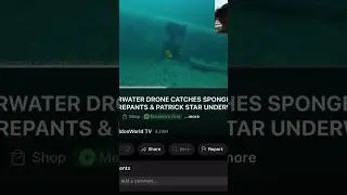 Underwater drone, catches SpongeBob SquarePants and Patrick star in real life